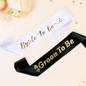 SpecialYou Bride To Be Sash & Groom To Be Decoration Set – Bachelorette Party Props, Bride To Be Props & Bride To Be Decoration | Couple Wedding Gift- 2 Pcs