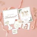 SpecialYou.in Tags for Packaging for Bridesmaid Gifts Hamper Set of 6, Packaging Material for Gift Hamper for Women, Thank You Tags for Return Gift, Bridesmaid Proposal Packaging Set, 6 Labels