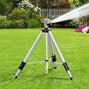 SPECILITE Brass Impact Tripod Sprinkler for Yard Lawn Garden Irrigation