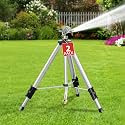 SPECILITE Brass Impact Tripod Sprinkler for Yard, Waters up to 70ft, 2 Pack