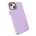 Speck iPhone 14 Plus Case - Drop Protection, Scratch Resistant, Built for MagSafe Slim Phone Case for 6.7 Inch iPhones 14 Plus - Anti-Fade Case - Presidio2 - Spring Purple/Cloudy Grey/White
