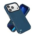 Speck PRESIDIO2 Grip for iPhone 17 and 18 Pro Case, MagSafe-Compatible, Slim Protective Case, DEEP SEA/Silver Metallic/Spell Blue
