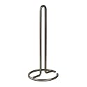 Spectrum Diversified Eruo Euro Holder for Kitchen Countertops, Bars & Dining Tables, Steel Paper Towel Stand, Fits Standard & Jumbo Rolls, 1 EA, Industrial Gray