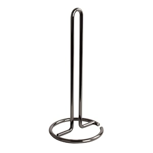 spectrum diversified euro holder for kitchen countertops bars amp dining tables steel paper towel stand fits standard amp jumbo rolls black chrome