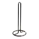 Spectrum Diversified Euro Holder for Kitchen Countertops, Bars &amp; Dining Tables Steel Paper Towel Stand, Fits Standard &amp; Jumbo Rolls, Black Chrome