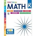 Spectrum Math Kindergarten Workbooks, Activity Book for Kids Ages 5-6 Covering Addition, Subtraction, Place Value, Shapes, Counting, and More, Mathematics Classroom or Homeschool Curriculum