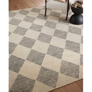 Spectrum Pattern Wool Carpet with Loop Texture
