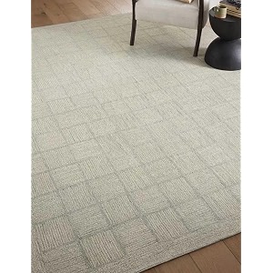 Spectrum Pattern Wool Carpet with Loop Texture