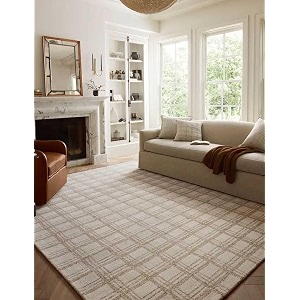 Spectrum Pattern Wool Carpet with Loop Texture