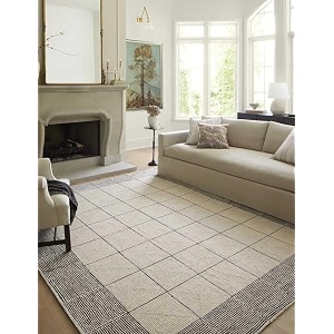 Spectrum Pattern Wool Carpet with Loop Texture