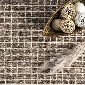 Spectrum Pattern Wool Carpet with Loop Texture