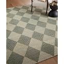 Spectrum Pattern Wool Carpet with Loop Texture
