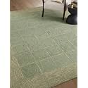 Spectrum Pattern Wool Carpet with Loop Texture