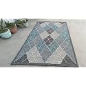 Spectrum Pattern Wool Carpet with Loop Texture
