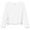Speechless Girls' Rib Knit Long Sleeve Side Drawstring