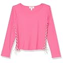 Speechless Girls' Rib Knit Long Sleeve Side Drawstring