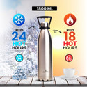 SPEEDEX Stainless Steel Thermosteel Vacuum Insulated Flask Hot and Cold Water Bottle 1800 ml Stainless Steel Flask