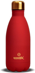 speedex stainless steel vacuum insulated hot  cold water bottle feather touch finish 350 ml stainless steel flask