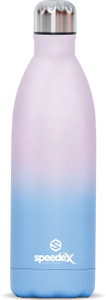 speedex stainless steel vacuum insulated hot  cold water bottle for office home travel 750 ml steel flask pack of 1 blue pink