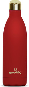 speedex stainless steel vacuum insulated hot  cold water bottle feather touch finish 750 ml stainless steel flask
