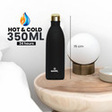 SPEEDEX Stainless Steel Vacuum Insulated Hot & Cold Water Bottle Feather Touch Finish 350 ml Stainless Steel Flask