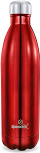 speedex thermosteel flip lid flaskhotcold water bottle for office indoorred 1000 ml 1000 ml stainless steel flask