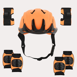 speedfox bicycle safety kit for kids with complete head safety  full comfortable cycling helmet