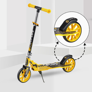 speedfox big 2 wheel kick scooter with adjustable handleside stand kids scooter