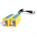 Speedio 8Mp Bnc Connector/Video Balun For CCTV Camera 298 AHD CVI TVI Coax to UTP Cat6 Connector - Pack of 1 Pair