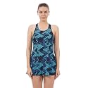 Speedo Women's Endurance 10 Mirrorglare Printed Swimdress - Black &amp; Chroma Blue