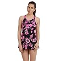 Speedo Female Swimwear All Over Print Racerback Swimdress with Boyleg