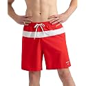 Speedo Men's 4 Way Comfort Stretch Volley Watershorts with Side Pockets | 100% Recycled Polyester | Water Repellent | Chlorine Resistant | UPF 50+ Sun Protection Swimming Trunks
