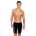 Speedo Mens Fit Splice Jammer - Black &amp; Lava Red
