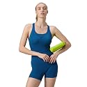Speedo Women's Endurance+ Sleeved Myrtle U-Back Legsuit Swimming Costume Swimwear | 100% Chlorine Resistant | UPF 40+ Sun Protection | Quick Drying | Removable Bra Pads
