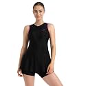 Speedo Women's Endurabrite Closedback Swimdress with Boyleg | Swimming Costume | Swimming Suit for Women | Chlorine Resistance | UPF 40+ Sun Protection | Removable Bra Pads