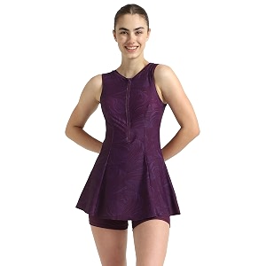 speedo women39s swimdress with boyleg  swimming costume swimsuit  chlorine resistance  upf 40 sun protection  removable bra pads