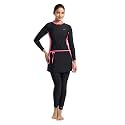 Speedo Women's Endurance10 Printed Two Piece Full Bodysuit Swimming Costume Swimwear