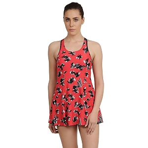 speedo women39s swimdress with boyleg  swimming costume swimsuit  chlorine resistance  upf 40 sun protection  removable bra pads