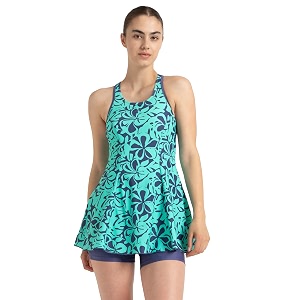 speedo women39s swimdress with boyleg  swimming costume swimsuit  chlorine resistance  upf 40 sun protection  removable bra pads