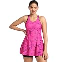 Speedo Women's Swimdress with Boyleg | Swimming Costume Swimsuit | Chlorine Resistance | UPF 40+ Sun Protection | Removable Bra Pads