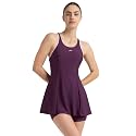 Speedo Women's Swimdress with Boyleg | Swimming Costume Swimsuit | Chlorine Resistance | UPF 40+ Sun Protection | Removable Bra Pads