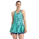 Speedo Women's Swimdress with Boyleg | Swimming Costume Swimsuit | Chlorine Resistance | UPF 40+ Sun Protection | Removable Bra Pads