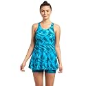 Speedo Women's Swimdress with Boyleg | Swimming Costume Swimsuit | Chlorine Resistance | UPF 40+ Sun Protection | Removable Bra Pads
