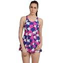 Speedo Women's Swimdress with Boyleg | Swimming Costume Swimsuit | Chlorine Resistance | UPF 40+ Sun Protection | Removable Bra Pads