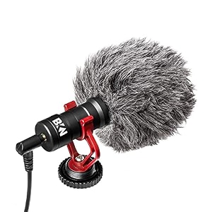 speedwav trending mm-1 universal cardiod shotgun camera microphone mini mic for ios iphone  mac ipad  tablet  canon  nikon dslr camcorder
