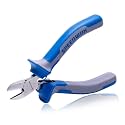 SPEEDWOX 4 Inches Diagonal Pliers Small Wire Cutters Mini Precision Plastic Nippers Plastic Side Cutter Side Cutting Micro Fine Pliers Functional Professional Hand Tool with Spring for Jewelry Making