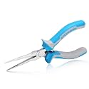 SPEEDWOX Fine Tips Long Nose Pliers For Jewelry Making and Fishing - Serrated Jaw, Thin Needle Nose, Wire Looping and Bending