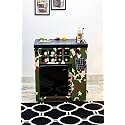 SpeedX Home Bars - Model X Home Bar Military Camo Wrap with Built in 30L Thermoelectric Fridge (Easily Movable with Wheels at The Bottom)