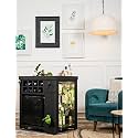 HAUS OF BARS by SpeedX - Model X Home Bar Cabinet Mat Black with Built in 30L Thermoelectric Fridge (Easily Movable with Wheel at The Bottom, Alloy Steel)