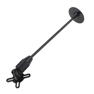 speedyfpv ultra-lightweight gps antenna mount folding bracket - black anodized aluminumcarbon fiber rod